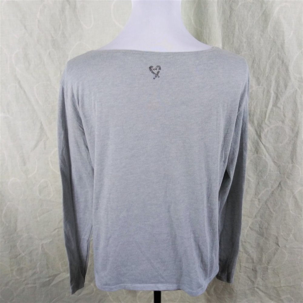 Victoria's Secrets Grey Angel Sequin Top M - Picture 2 of 4